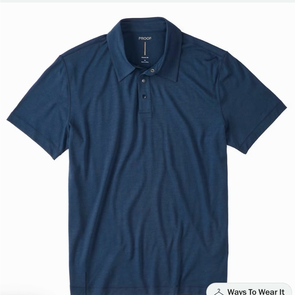 Proof Men’s 72-Hour Merino Polo Shirt (Sz L)